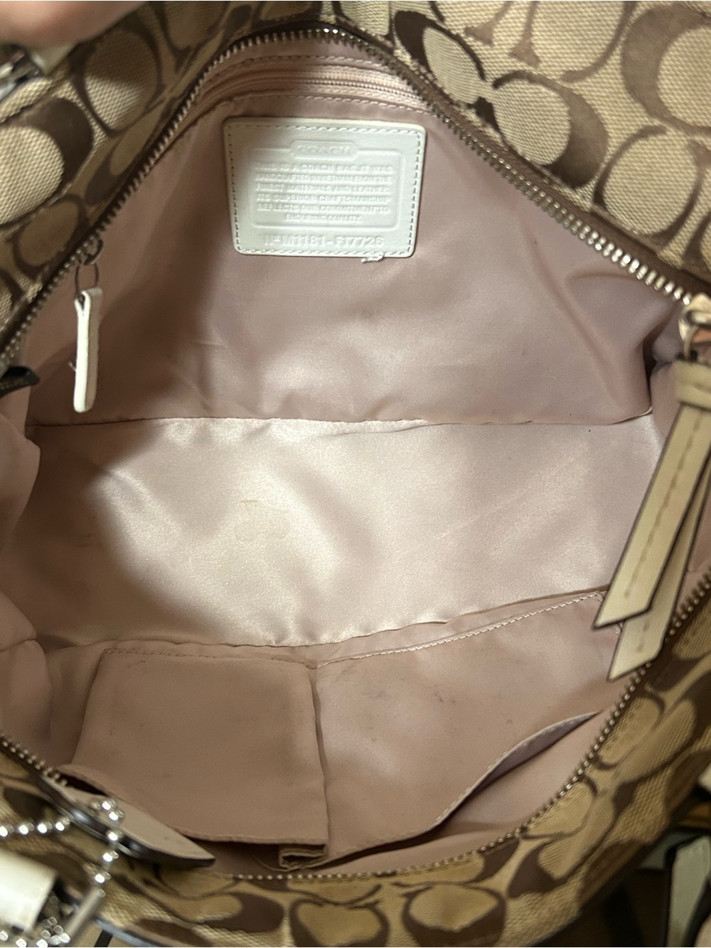 Coach Signature Gallery East West Tote Canvas - Picture 6 of 8